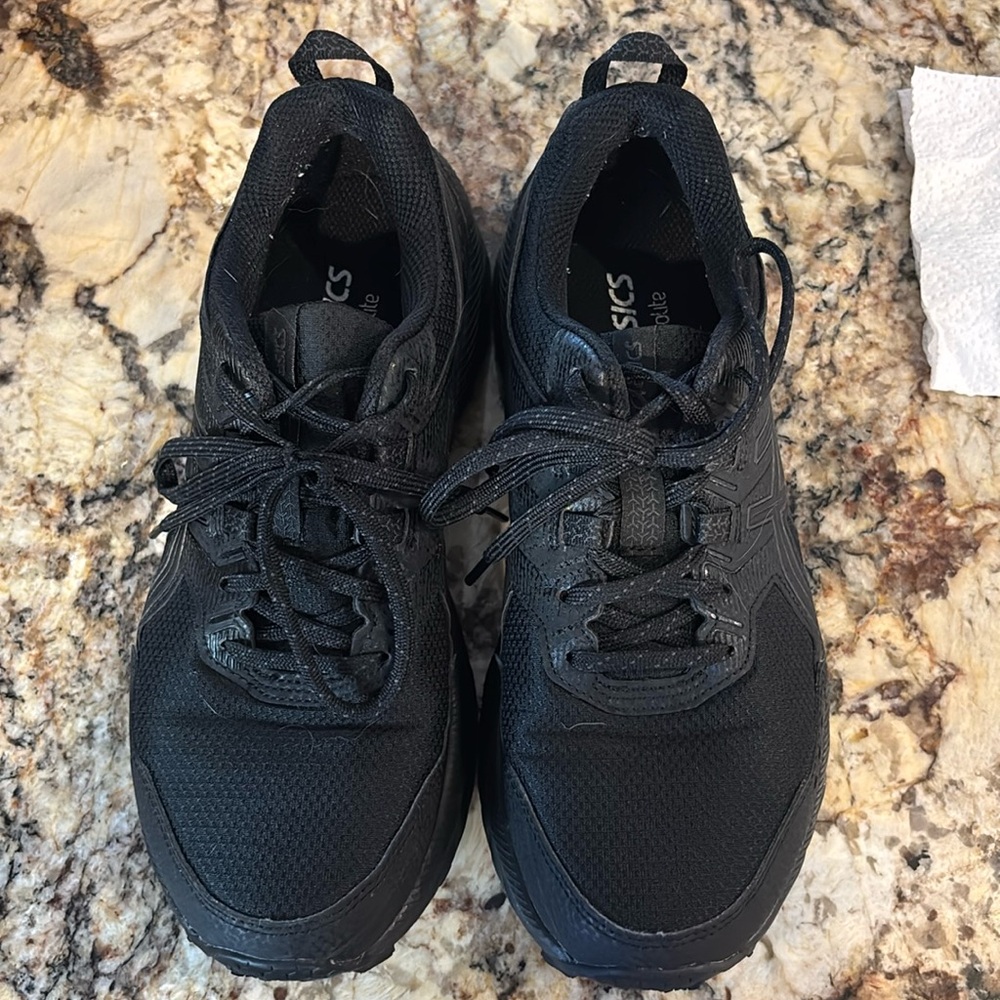 Black Womens ASICS Ortholite Running Sneaker Size 8